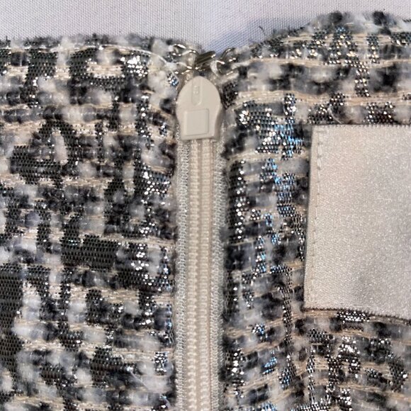 J.O.A. Silver Metallic Sleeveless Fit & Flare Party Dress – Size L - Picture 8 of 13